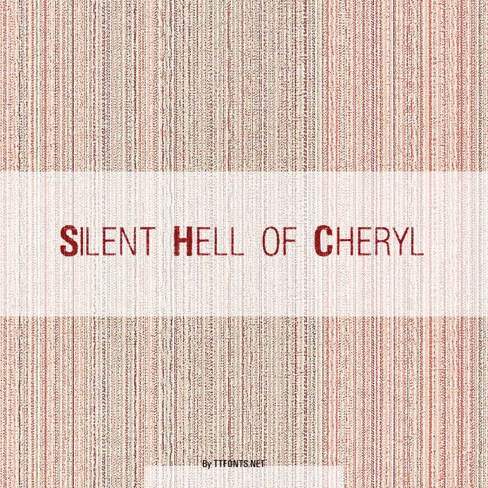 Silent Hell of Cheryl example